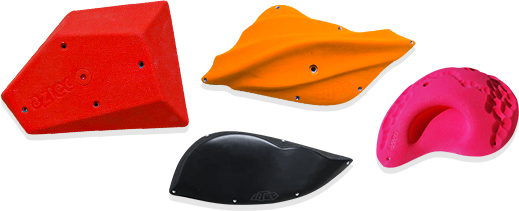 Reliefs for climbing wall AZTEC