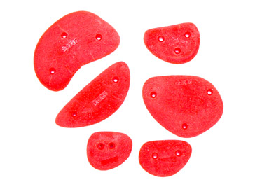 Fixation during the construction of the climbing wall. Polyurethane hooks are fastened with self-tapping screws