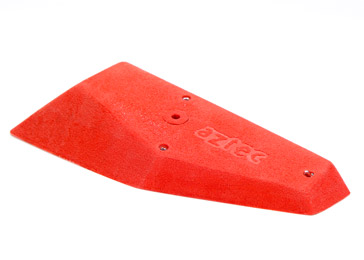 Fixation during the construction of the climbing wall. Polyurethane hooks are fastened with self-tapping screws and an M10 bolt