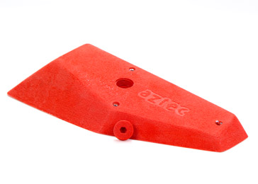 Fixation during the construction of the climbing wall. Bolted hooks are equipped with a special screw cap
