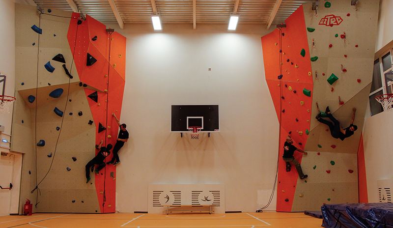 Climbing wall AZTEC for International Arctic School 