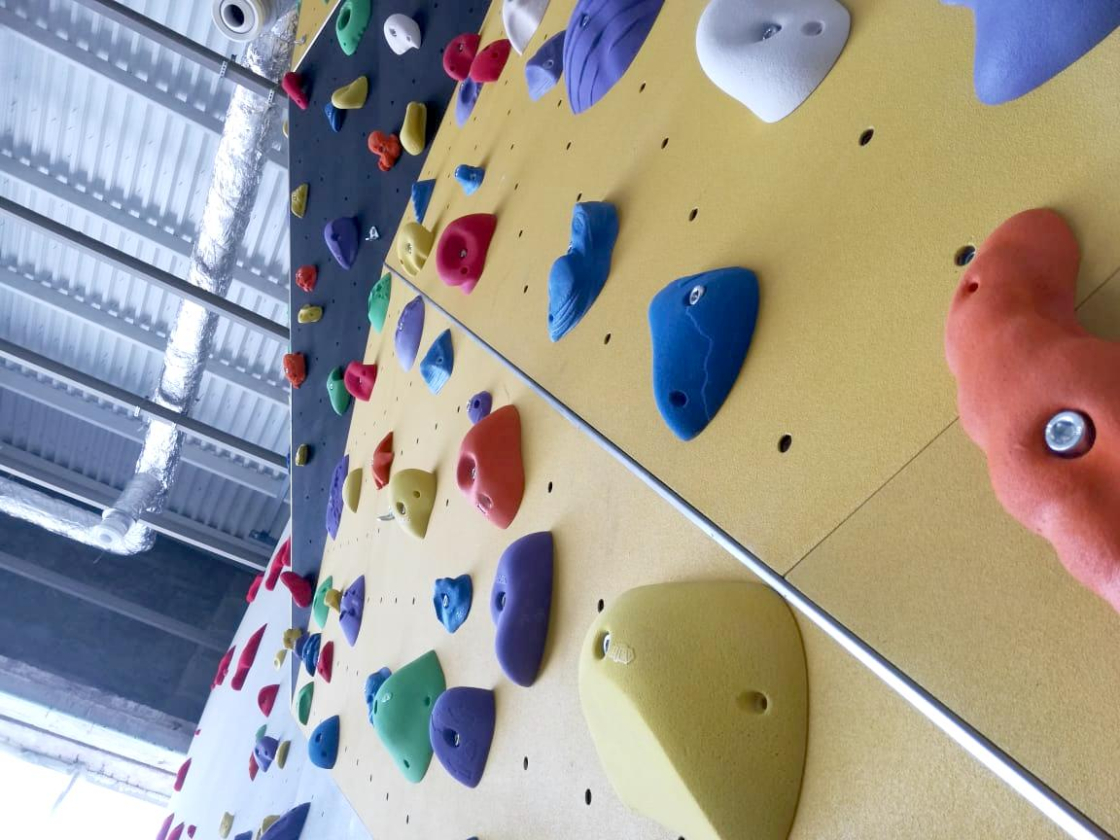 Climbing wall Aztec in the Palace of Labor
