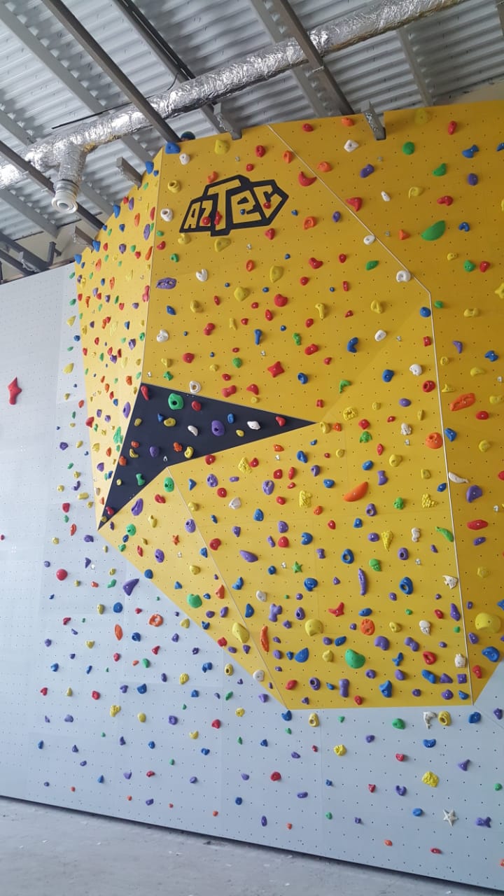 Climbing wall Aztec in the Palace of Labor